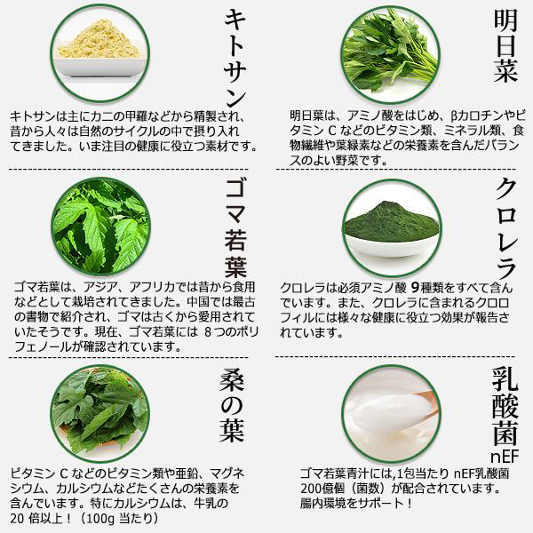 ゴマ若葉プラス青汁　説明